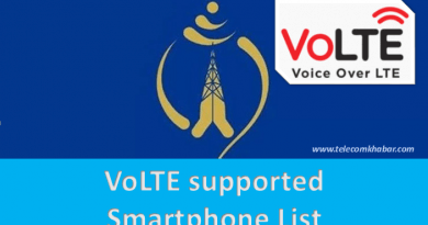 VoLTE supported mobile phone list of Nepal Telecom