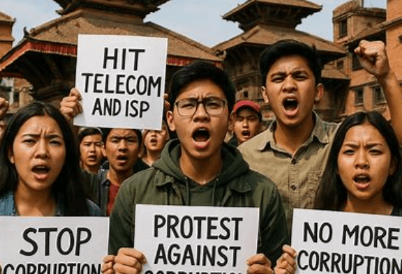 GenZ protest in nepal hit telecom and isp infrastructure